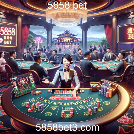 A Emoção do Cassino Ao Vivo na 5858 Bet